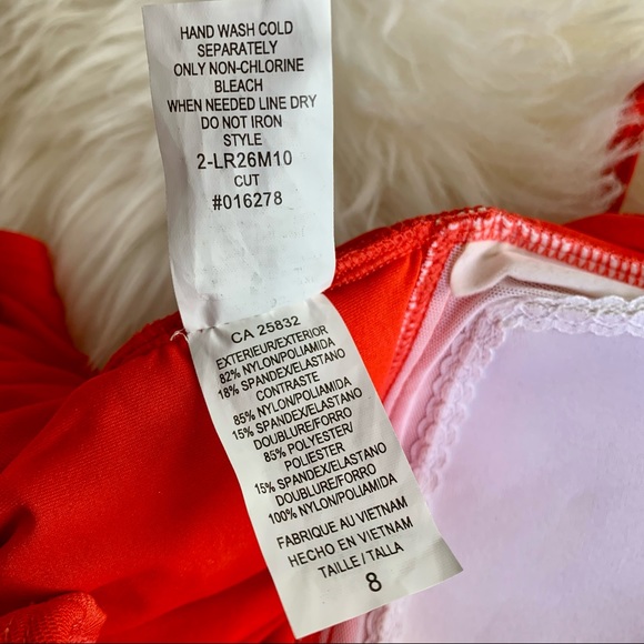 NWT Ralph Lauren Coral 1 piece Swimsuit Slimming 8 - Picture 9 of 10